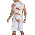 thumbnail image 2 of Honeii Koi Fish Corals,Spring Summer print basktball shirt for men and women, Unisex basketball jersey for Theme party-XX-Large, 2 of 6
