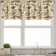 thumbnail image 3 of Ambesonne Bicycle Valance & Curtain, Hipster Gentleman Theme, 55"x36", Multicolor, 3 of 6