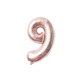 thumbnail image 1 of 16 pulgadas Tamaño grande Oro Plata Rosa Oro Número Globo Cumpleaños Decoraciones para fiestas de bodas Globos de aluminio Niño Niño Juguete Kits de decoración para fiestas Oro rosa nueve Billuyoard HA002665-29, 1 of 6