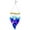 Multicolor A, variant on Kraoden Handmade Fused Glass Wind Chime, Colorful Outdoor Hanging Ornament, Decorative Iron & Glass Wind Bells for Garden, Patio, and Home Decor