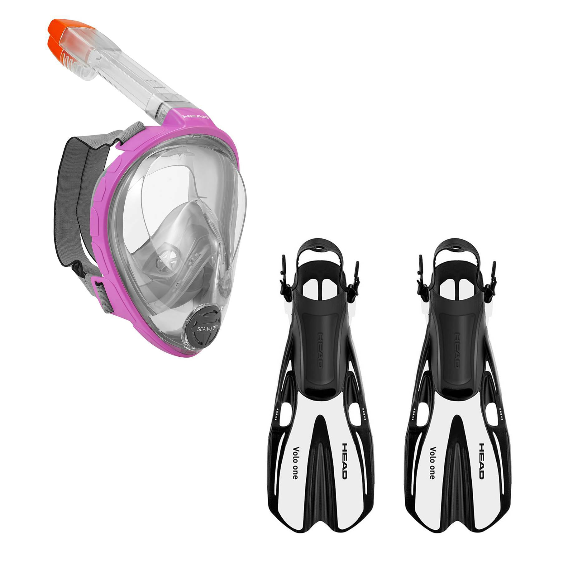 Anti-Fog Diving Full Face Swimming Mask Breathable Dry Snorkel Scuba for M/XL 