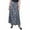Blue/Black Multi, variant on NY Collection Womens Petites Printed Long Maxi Skirt