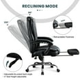 thumbnail image 2 of Massage Office Chair with Heat & 6 Vibration Points - Ergonomic Executive Chair with Footrest, Reclining Backrest & Wheels, 2 of 7