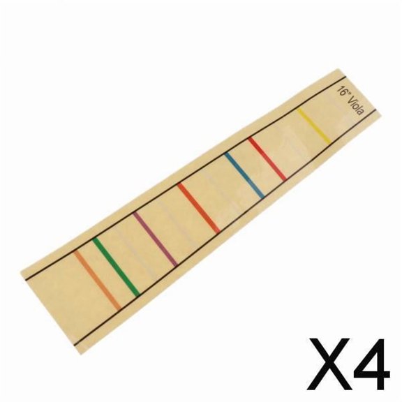 Marcador de Posición de Etiqueta Adhesiva para Diapasón de 4x16 Pulgadas para Niños Principiantes de 16 Pulgadas 4 piezas