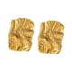 thumbnail image 2 of Pendientes geométricos dorados, pendientes estéticos de moda, joyería para bailes de graduación, citas, cumpleaños, festivales de compromiso, 2 of 8