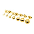 thumbnail image 3 of DQRPSEETB Earrings Studs Simple Fashion Size Steel Ball Steel Stud Ear Accessories Small Gold Yellow Gold Piercing Nails, 3 of 4