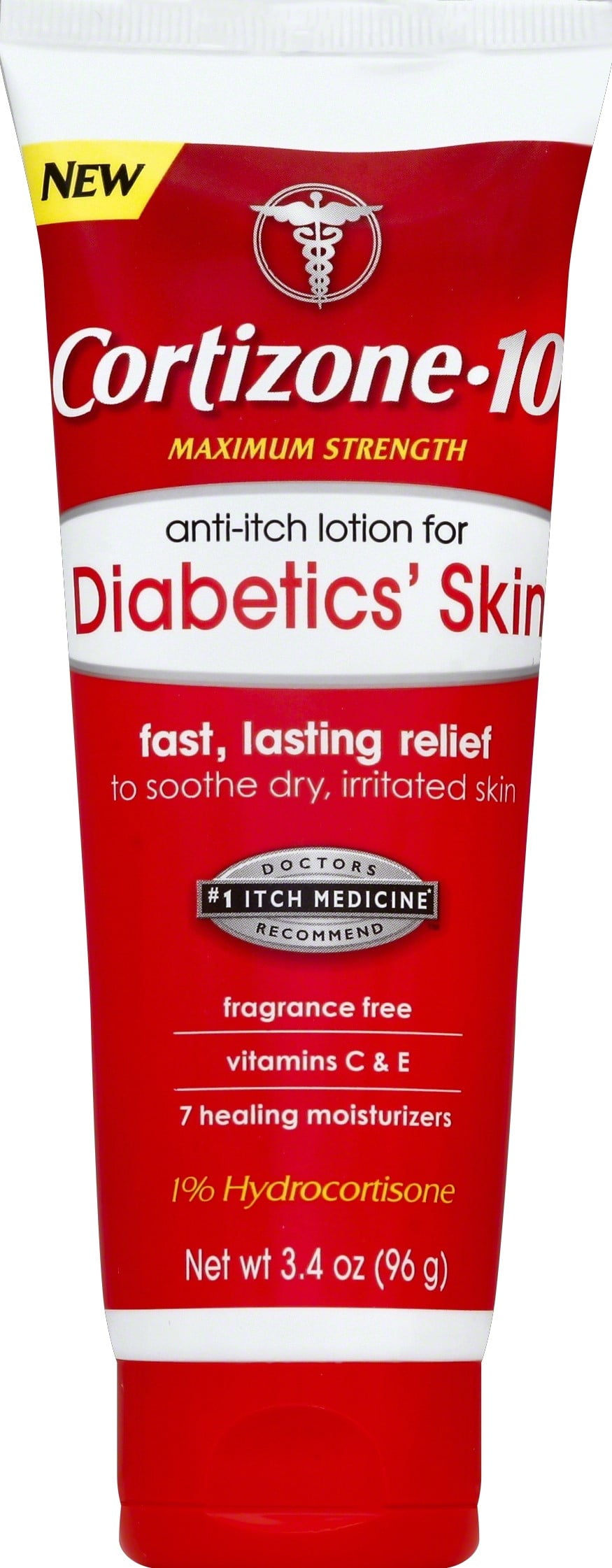 Cortizone 10 AntiItch Lotion, Diabetic Skin (3.4 Oz, Tube) Walmart