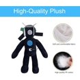 thumbnail image 3 of Peluche de hombre del inodoro, muñeco de peluche de fotógrafo Titan Cameraman, juguete de peluche negro para fanáticos, adultos, niños, amigos y coleccionistas, regalo de cumpleaños de Navidad de Halloween Rojo Verde Cocina, Decoración y Otros, 3 of 5