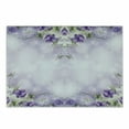 thumbnail image 1 of Floral Cutting Board, Composition of Blossoming Flowers with Green Spring Leaves Romantic Nature, Decorative Tempered Glass Cutting and Serving Board, Small Size, Lilac Purple Green, by Ambesonne, 1 of 1
