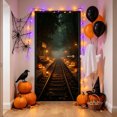 thumbnail image 2 of Giant Halloween Door Cover, Festive Holiday Outdoor Indoor Decorations for Porch Wall Window Party Supplies, Halloween Decor (H), 2 of 5
