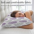 thumbnail image 5 of Purple Gray Leaves Queen Pillow Covers, Summer Tropical Plant Aesthetics Soft Breathable Throw Pillow Cases with Invisible Zipper, Decorative Pillowcase Pillows Protectors for Sofa Bed Chair 20"x30", 5 of 9