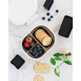 thumbnail image 2 of The Silicone Kitchen Reusable Silicone Bento Baking Cup, Non-Toxic, BPA Free, Dishwasher Safe Bento Box Accessories Lunch Box Dividers, Square and Rectangle, 24 Pack, Matte Black, 2 of 8