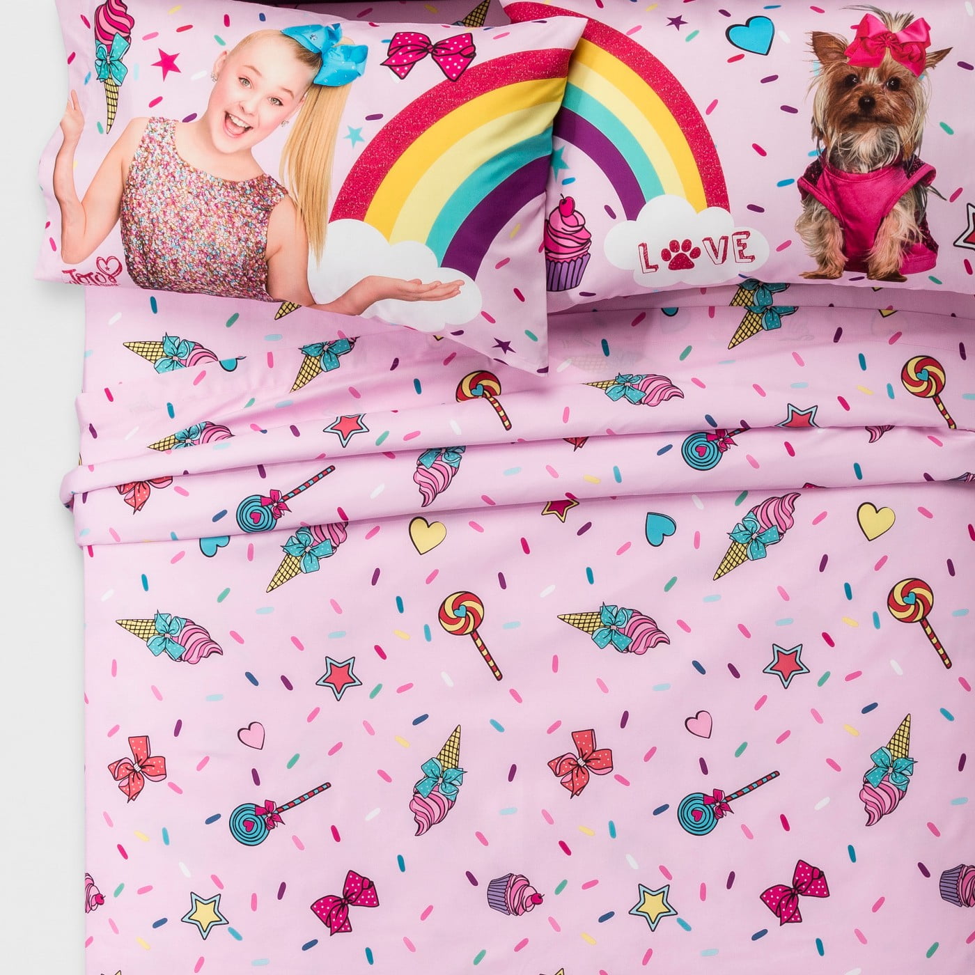 JoJo Siwa 4 Piece Full Sheet Set Bedding