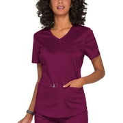 Women's Fashion Essentials Stretch Rayon Mock Wrap Top