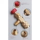thumbnail image 3 of 2X Válvula de CA R22 R410 Junta de Llenado de 1/4 Pulgada Válvula de Refrigerante de A/C Reparación de Aire Acondicionado y Adaptador de Seguridad de Fluoruro A, 3 of 5