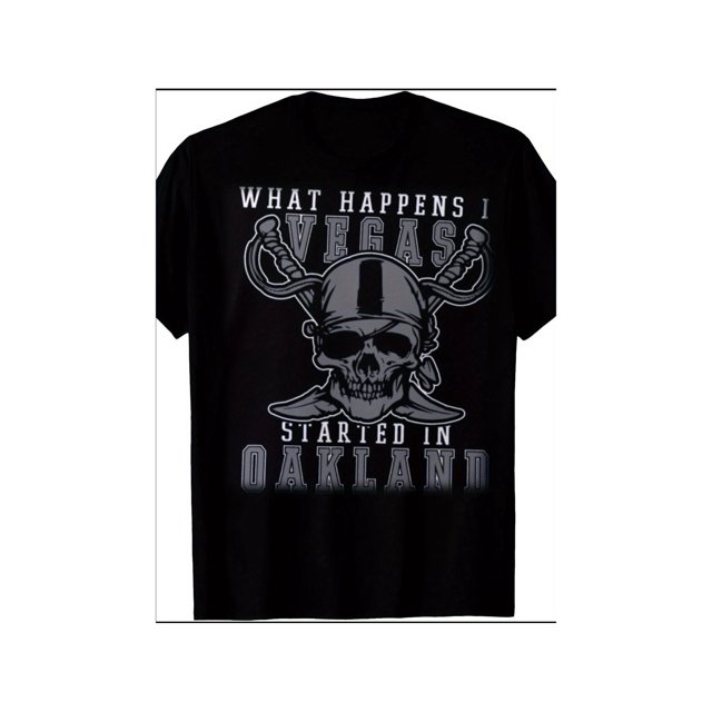 Camiseta con frase divertida de los Vegas Raiders Oakland Origins - 100 % algodón, corte holgado, color negro - Ideal para adolescentes, niños, hombres, mujeres y familia. Camiseta de algodón estampad