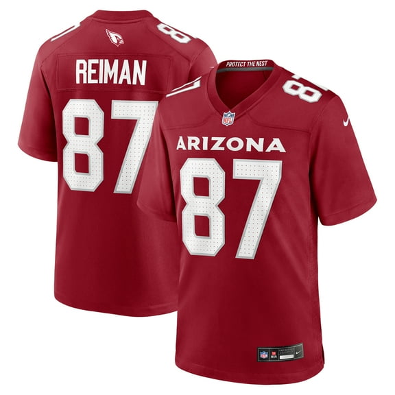 Men's Nike Tip Reiman Cardinal Arizona Cardinals Team Game Jersey