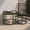 Black, variant on Homy Casa Round Patio Dining Table Set for 2, Space Saving Outdoor Bistro Table, Small Round Patio Coffee Side Table for Balcony Backyard Porch Garden, White