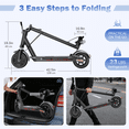 thumbnail image 6 of Electric Scooter for Adults - 350W Motor 10" Solid Tires, up to 19MPH E-Scooter with Dual Suspension, 6 of 7