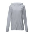thumbnail image 3 of Women's Lightweight Casual Hooded Jacket for Outdoor and Daily Wear Comfortable Long Sleeve Coat All Season, 3 of 7
