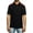 Black & Scarlet, variant on Men's CEO Polo Shirt (Large, Navy & Orange)