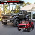 thumbnail image 3 of Ford Bronco Raptor 24V Ride on Toys, 2 Seater Ride on Cars with Remote Control, Bluetooth Music, Spring Suspension, Battery Powered Electric Car for Kids Ages 3-8, Red, 3 of 7