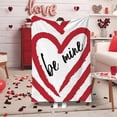 thumbnail image 5 of DefiDgd Valentines Day Throw Blanket,Soft Warm Lightweight Hearts Pattern Throw Blanket for Home Bed Sofa Couch Chair All Seasons Decration,Home Decor(H), 5 of 5