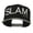Black Silver, variant on Slam Dunk Embroidered Flat Bill Cap - Natural Black OSFM