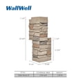 thumbnail image 4 of WallWell Desert Yellow 3D Faux Stone Corner Panels, Waterproof High-Density Polyurethane Siding Accessory, 24.88 in. High x 15.63 in. Return, 6-Piece Set, 4 of 4