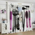 thumbnail image 4 of Glitter Diamond Curtains Black Silver Shiny Drips Deep Grey Luxury Texture Modern Curtain with Rod Pocket for Bedroom Living Room Decor Drapes Window Treatments 2 Panels 42x84 Inch, 4 of 4