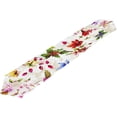 thumbnail image 2 of Coolnut Magnolia Flowers Christmas Tree Branches Leaves Table Runner 13 x 90 Inch Polyester Table Cloth Runner Coffee Living Room Table Runner for Wedding Dinner Birthday Party House Decor, 2 of 7