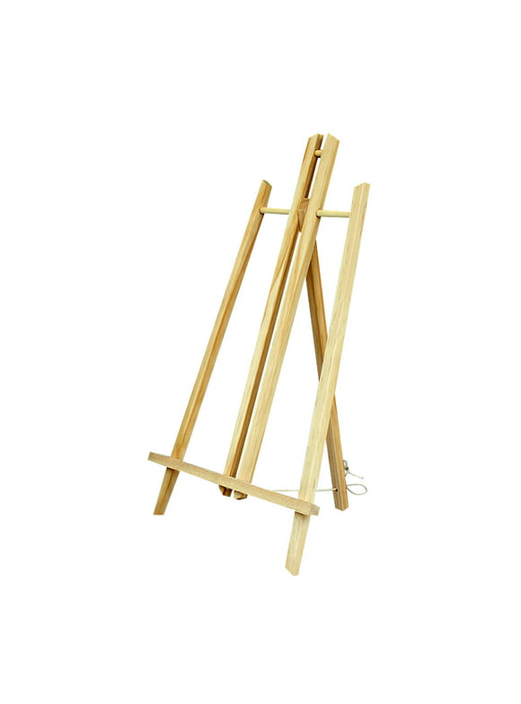 yuehao household tools shelf oil display tripod artist stand natural holder tabletop painting wood easel frame office & stationery office craft stationery a