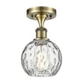 thumbnail image 4 of Innovations Lighting  Athens Water Glass - 1 Light 6" Semi-Flush Mount Clear Water Glass/Oil Rubbed Bronze, 4 of 4