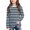 Navy, variant on Ashirexll Girls Long Sleeve Shirts Gradient Striped Print Long Sleeve Casual Top for Big Girls 3-14 Years