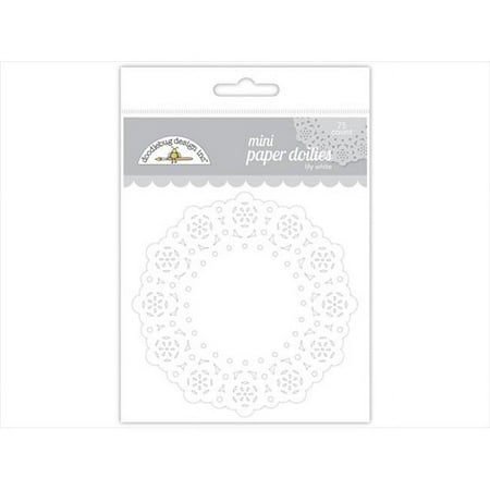 UPC: 0842715046054 | Doodlebug Design DOO4605 Embellishment Doilies Mini Lily White