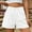 White, variant on OKBOP Black Shorts for Women Plus Size Clearance Casual Relaxed Fit Wide-Leg Jeans Shorts
