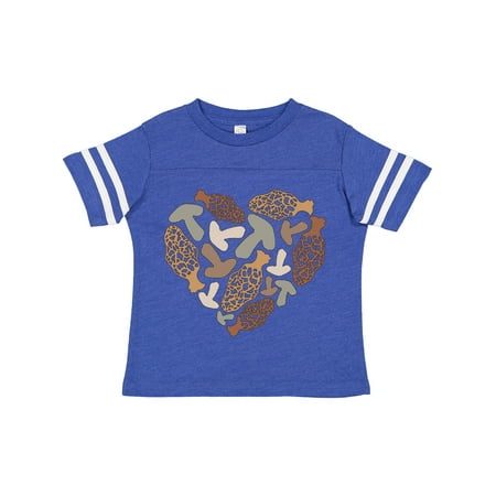 

Inktastic Mushrooms and Morels in a Heart Shape Gift Toddler Boy or Toddler Girl T-Shirt