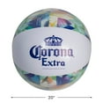 thumbnail image 4 of Northlight Corona Tropical Leaves Inflatable Beach Ball - 20" - Blue and Green, 4 of 7