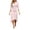 03# Pink, variant on Bodycon Dress for Women Wrap Midi High-Waisted Asymmetrical Hemline V-Neck Elegant Cocktail Party Flowy Knit S-XL
