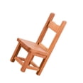 thumbnail image 3 of HEALEEP Small Furniture Mini Backrest Chair Bamboo 1Pack Furniture Layout Props Micro World Display, 3 of 8