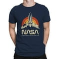 thumbnail image 2 of Officially Licensed Nasa Space Shuttle Retro Art Men's T-shirt, 2 of 3