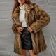 thumbnail image 5 of Abrigo de Piel Sintética Para Mujer Chaqueta Cálida Invierno Turn Down Collar Prendas de Abrigo Odeerbi ODB178512, 5 of 9