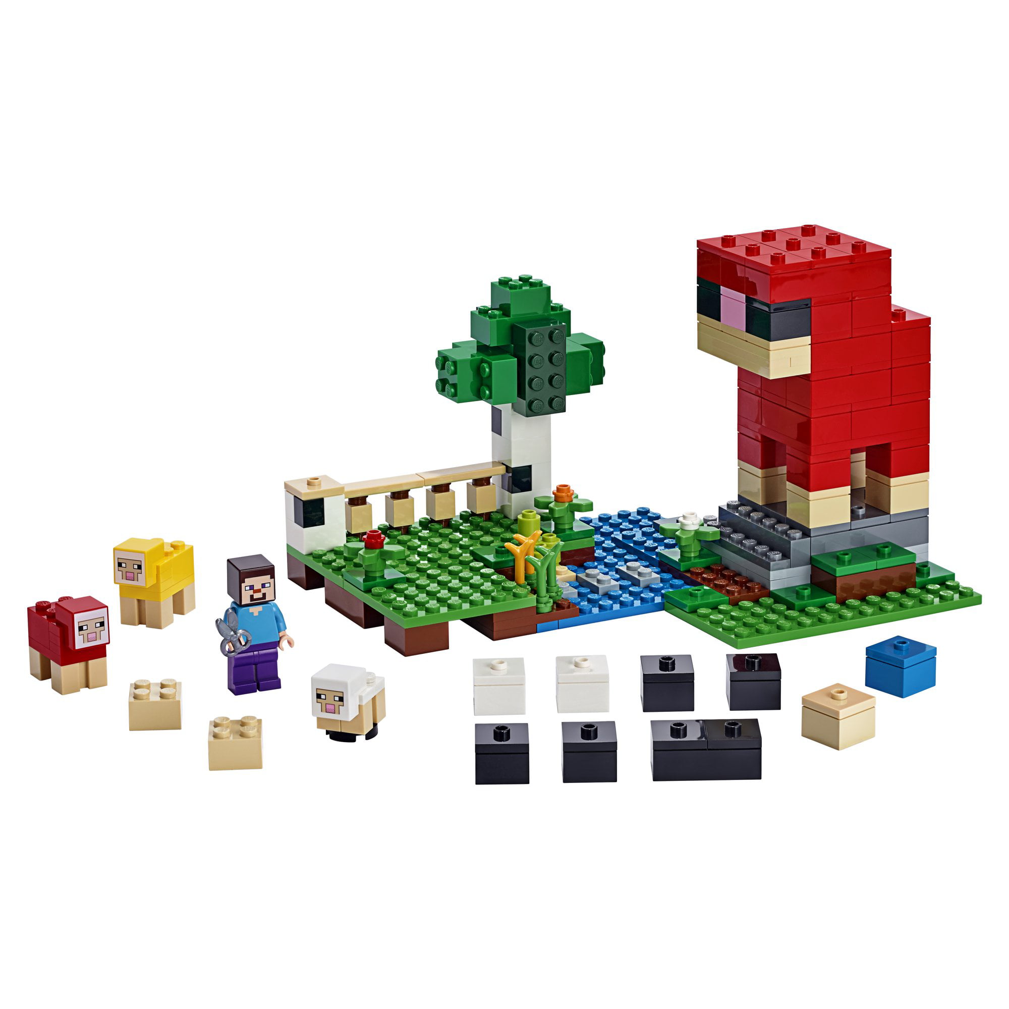 LEGO Minecraft The Wool Farm 21153 Sheep and Farm Toy Building Set (260  Pieces)