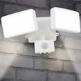 thumbnail image 1 of Dinheiro Outdoor Security Lights with Motion Sensor, 1600LM LED Flood Light with PIR, Dual Cool White Mains Powered Outdoor Security Lights, Outdoor Security Lights, 1 of 5