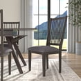 thumbnail image 2 of Alpine Furniture Lennox Set of 2 Side Chairs in Dark Tobacco (Brown), 2 of 5