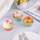 thumbnail image 5 of POWKOL Moldes desechables para ramequines, 5 colores surtidos, 25 mini moldes de aluminio para hornear con tapas, moldes para cupcakes, moldes para tartas de queso, moldes para flan, recipientes de, 5 of 6