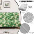thumbnail image 4 of Xoenoiee Green Shamrock Daisy Flower Print Futon Cover Full Size Stretch Futon Mattress Cover St. Patrick's Day Decor Soft Armless Sofa Bed Slipcover Furniture Protector with Elastic Bottom, 4 of 7