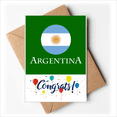 thumbnail image 1 of Argentine Football South American Flag Wedding Cards Congratulations Greeting Envelopes, 1 of 3