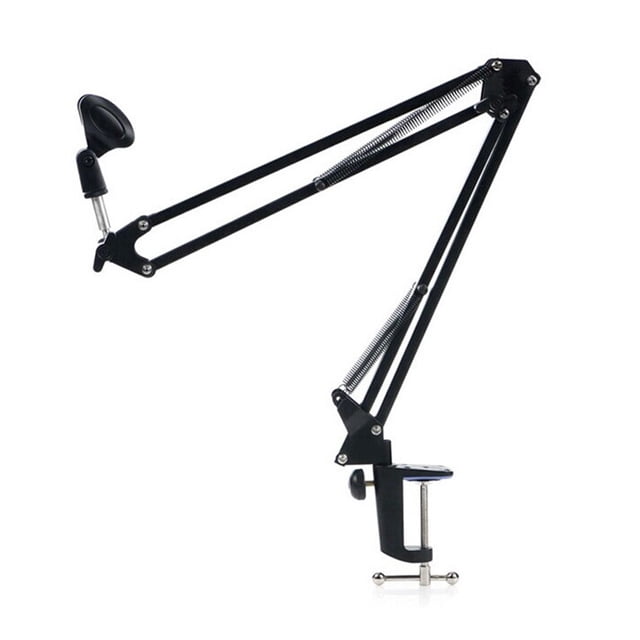 Soporte extensible para micrófono de grabación, brazo de suspensión, brazo de tijera, soporte para soporte, clip para micrófono, abrazadera de montaje en mesa Scienceny PJ7651-00B