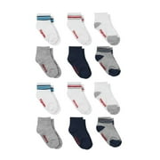 Hanes Baby and Toddler Boys Ankle Socks, 12-Pack